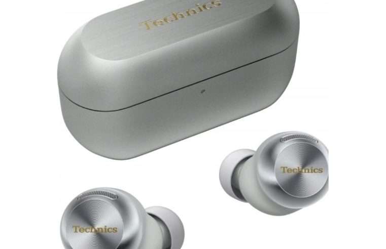 Слушалки тип тапи Technics EAH-AZ100, ANC, Bluetooth 5.3, сребристи, 21x26x25mm