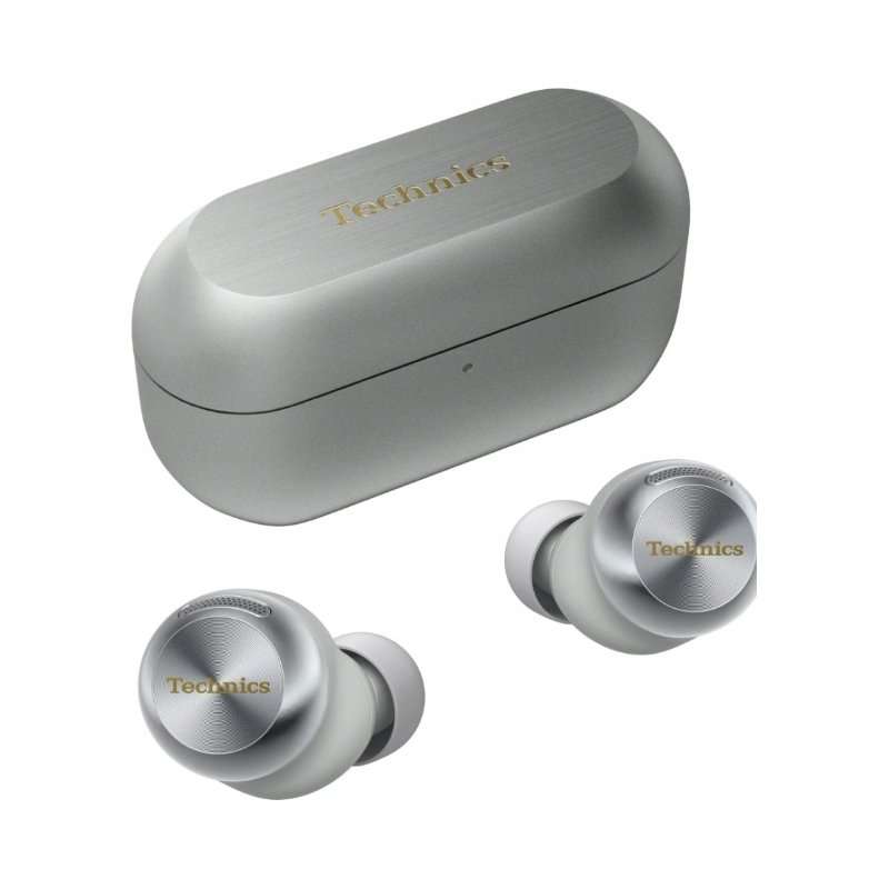 Слушалки тип тапи Technics EAH-AZ100, ANC, Bluetooth 5.3, сребристи, 21x26x25mm