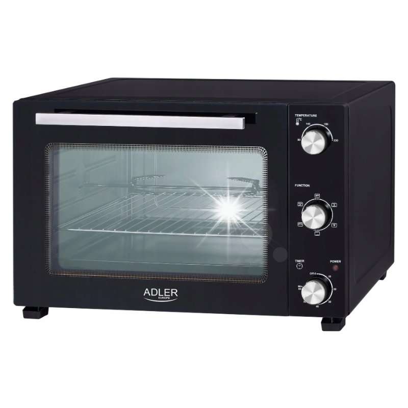 Електрическа фурна Adler AD 6028 60L черна с конвекция и шиш 60x48x39cm