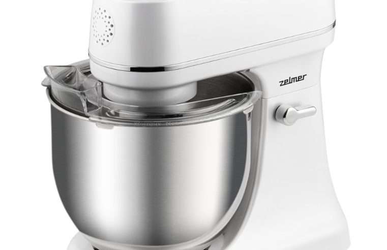 Планетарен миксер Zelmer ZKR2000, 800W, Сензорен панел, 12 скорости, 2 купи 5.7 л и 4.6 л, Бял