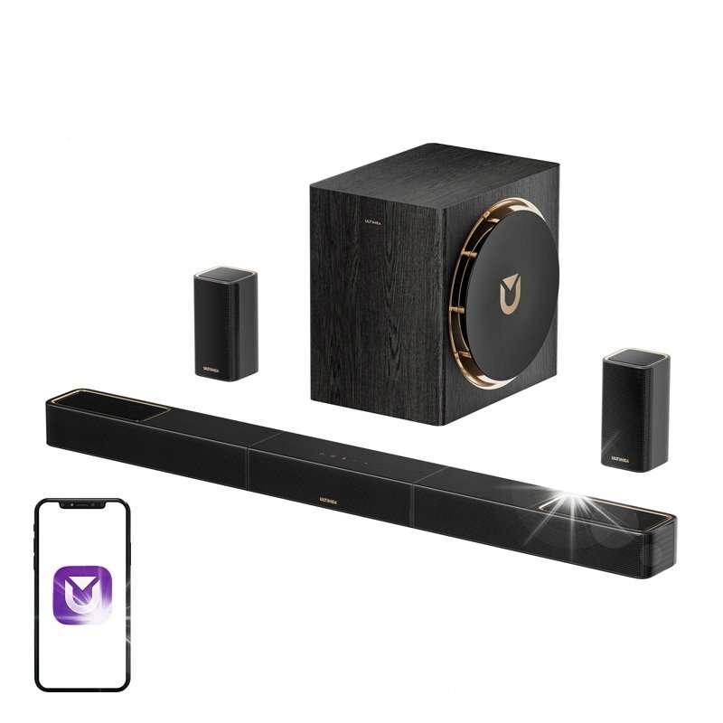 Саундбар Ultimea Skywave X50 5.1.4 Dolby Atmos черен 760W