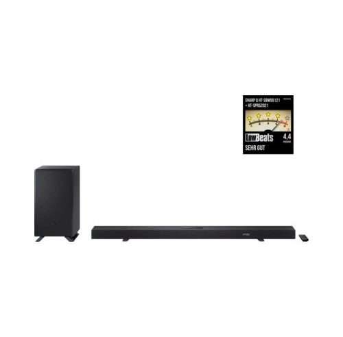 Саундбар Sharp HT-SBW55121, 2.1 канала, Bluetooth, Черен