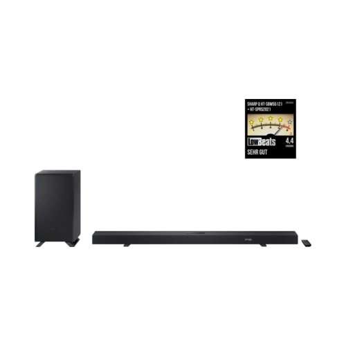 Саундбар Sharp HT-SBW55121, 2.1 канала, Bluetooth, Черен