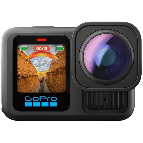 Спортна камера GoPro HERO13 Black Ultra Wide, 56.6×47.7×29.4mm, черна