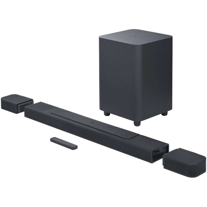 Soundbar JBL BAR 1000, 7.1.4, 880W, Dolby Atmos, Multibeam, DTS:X, Wi-Fi, Airplay, Черен