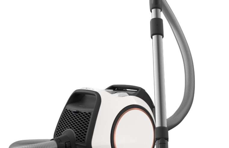 Прахосмукачка без торба Miele Boost CX1 PowerLine, 890 W, 4 степени на мощност, Технология Vortex, Филтър HEPA, Бял