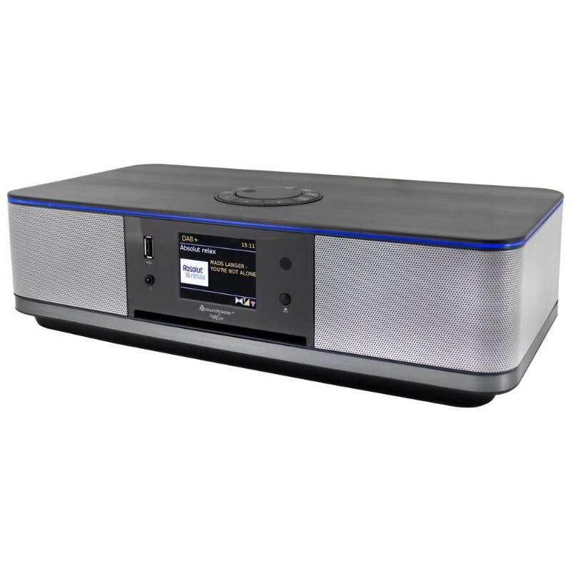 Интернет радио Soundmaster Highline ICD2023SW, стерео, многоцветен LED, черен, 30W, 7.1см