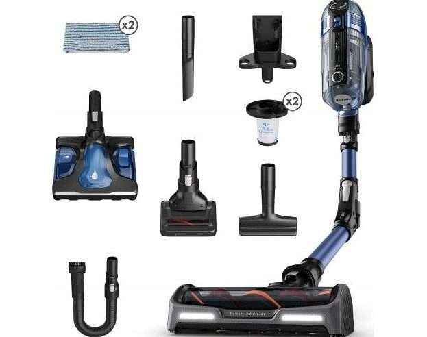 Вертикална безжична прахосмукачка Tefal X-Force Flex 14.60, функция Auto, 32.4V, бяла