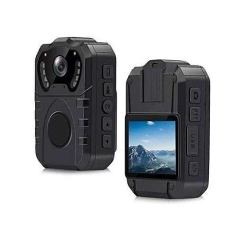 Камера за тяло за полиция, 170 градуса, водоустойчива IP67, HD нощно виждане, 32GB, черна