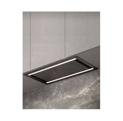 Тънък абсорбатор Ciarko Design Duo, 74 см, 640 м3/ч, 43-62 dB, черен, размери 32x74x29 см