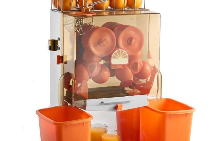 Сокоизстисквачка за портокали VEVOR NS2000E-2, инокс, 120W, 65x42x78см