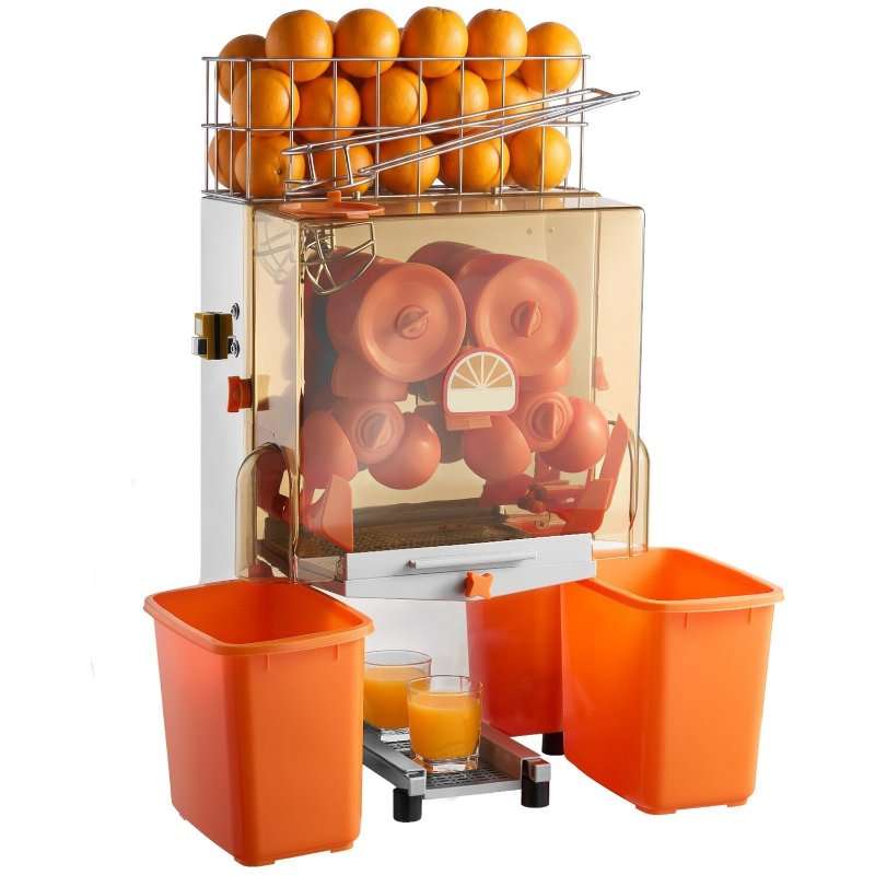Сокоизстисквачка за портокали VEVOR NS2000E-2, инокс, 120W, 65x42x78см