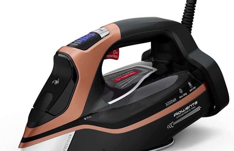 Парна ютия Rowenta DW9510, 3200W, 350мл, 75г/мин, парна струя 300г/мин, Черно/Кафяво