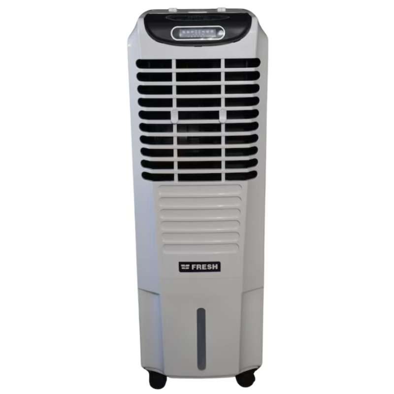 Въздушен охладител TURBO 25L, МЕХАНИЧЕН, дебит 4000 м3/ч, бял, 325 мм x 968 мм x 388 мм, мобилен, подходящ за 20 м², антибактериален филтър, обем на резервоара за вода: 25 л, за вътрешна / външна употреба, за дома / терасата / промишлените помещения