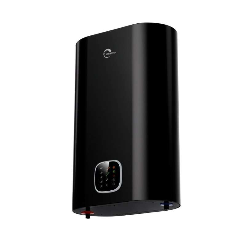 Електрически бойлер Sannover Kimoro Black, 30 литра, 1800 W, размери 585x510x312mm, многопозиционен монтаж
