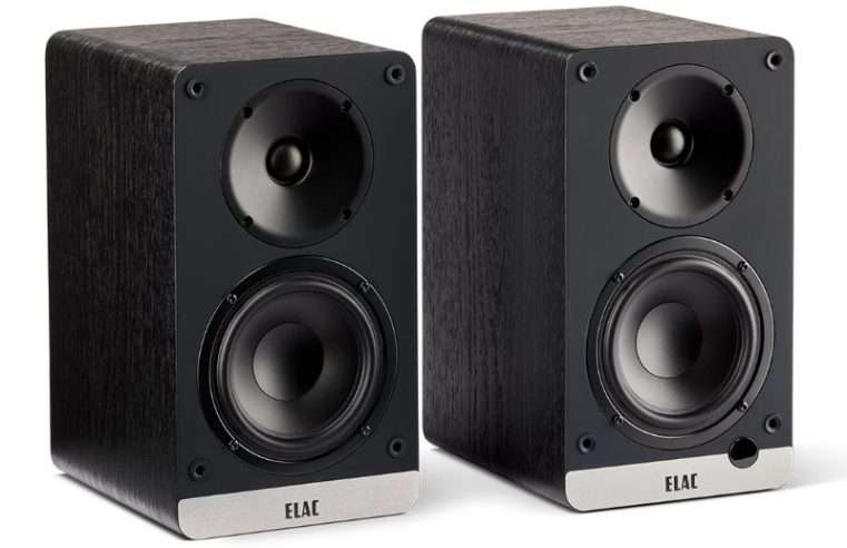Комплект от 2 активни колони ELAC Debut ConneX DCB41, HDMI ARC, Phono, USB, Черен