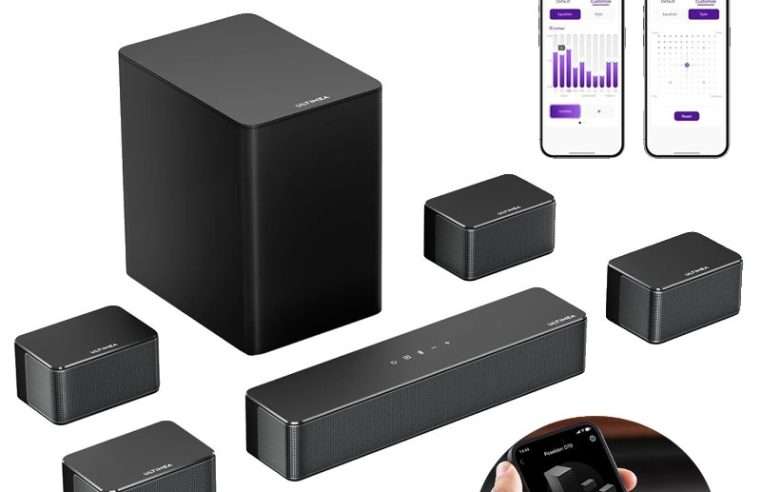 Саундбар, 7.1 канала, Bluetooth свързаност, Poseidon D70, 410W, 45Hz-18kHz