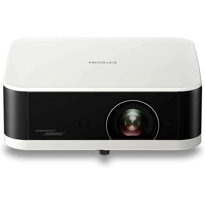 Преносим проектор Epson Lifestudio Pop EF-61W Diamond White със звук Bose, Google TV, Full HD, за вътрешна и външна употреба, с 5 години защита на устройството