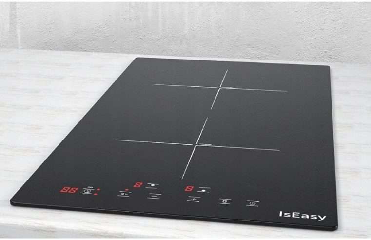 Електрически индукционен котлон IsEasy LI2V-22, 2 зони за готвене, 1800-2000W, черен, 51×29,5×6,9 см