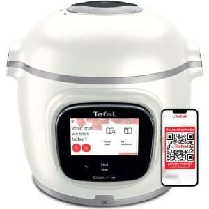 Смарт мултикукър с готвене под налягане Tefal Cook4me Touch Pro CY9441F2, 1600W, Капацитет на керамичен незалепващ съд 6