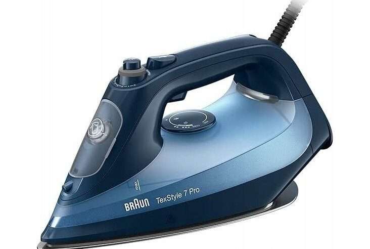 Парна ютия Braun TexStyle 7 Pro SI 7160 BL, 3000W, 225 гр/мин, синя, 300 мл