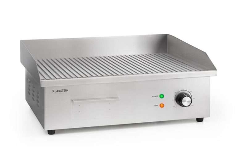 Klarstein, Grillmeile 3000R, Електрически грил, 3000 W, Плоча за грил, 54,5 x 35 см, Набраздена
