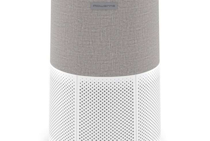 Пречиствател за въздух Rowenta Pure Air City PU2840F0, 3 филтърни степени, 23 W, автоматична функция, Индикатор за качество на въздуха, Бял/Сиво