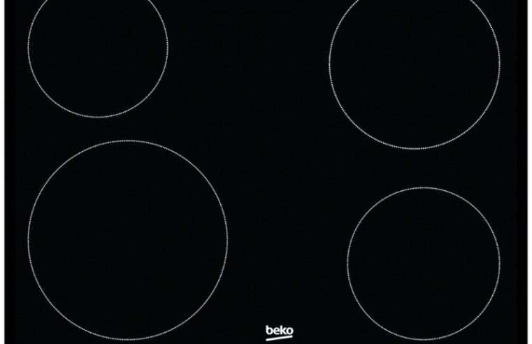 Плот Beko HIC64401, Витрокерамика, 4 Нагревателни зони, Контрол touch, Черен