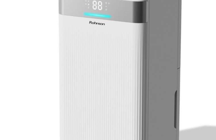 Обезвлажнител Rohnson R-91912 Ion & Air Cleaner, 12 лден, Резервоара 2 л, Йонизираща функция, Таймер, Функция за сушене на пране, Бял