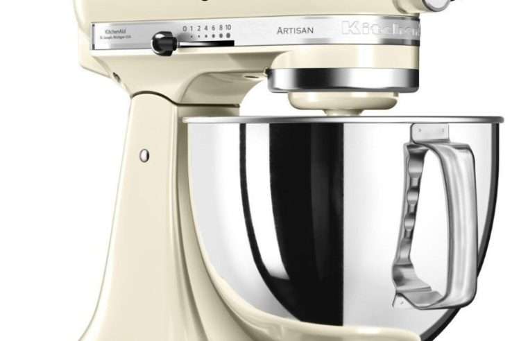 Миксер с купа KitchenAid Artisan 5KSM125EAC, 300W, 4.8 л, Almond Cream