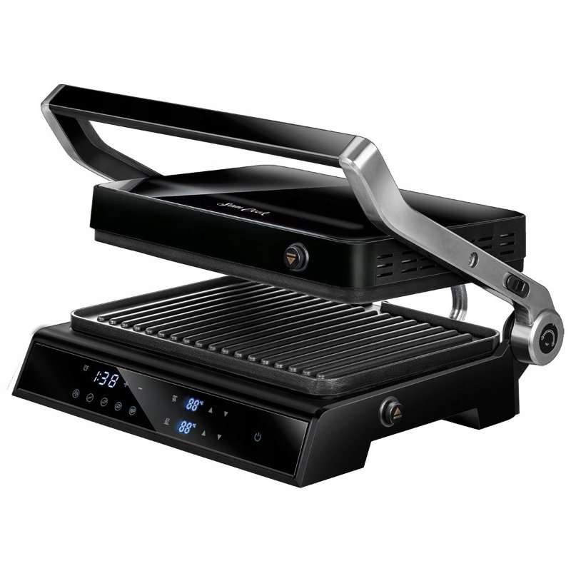 Електрически грил Sam Cook PSC-140B, 2200W, черен, 5 програми, 2 режима, 180° отваряне