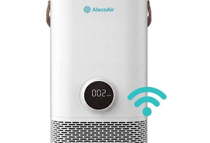 Пречиствател и овлажнител AlecoAir PU52 Nuo, WiFi, Капацитет на овлажняване 850 ml/h, True HEPA, UV-c лампа, Йонизация, PM 2.5