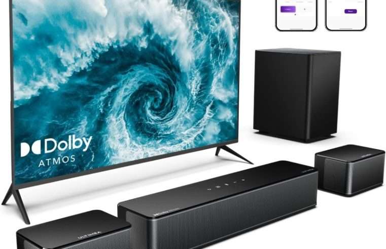 Саундбар ULTIMEA Poseidon D60 5.1 със субуфер, Dolby Atmos, 3D съраунд