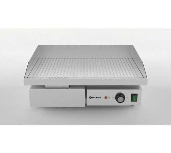 Грил оребрен Hendi, Budget Line, 3kw, 240v, 550x430x240mm