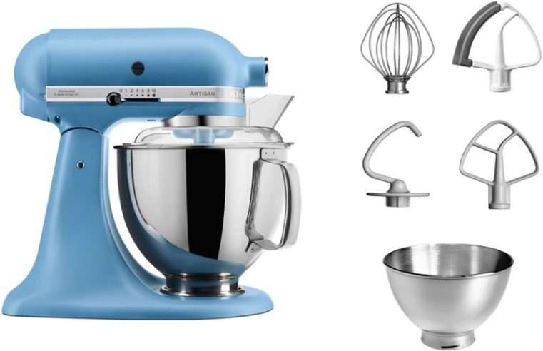 Миксер с купа KitchenAid Artisan 5KSM175PSEVB, 300W, 4.8 л, Blue Velvet