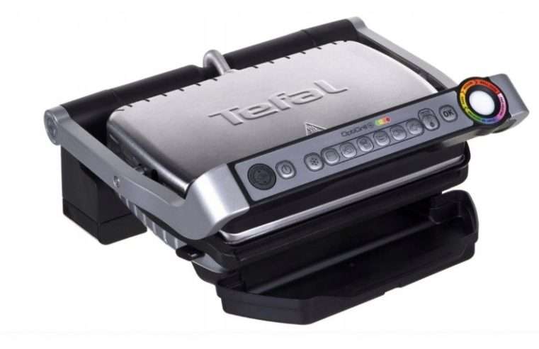 Електрически грил Tefal Optigrill GC712D34 автоматичен 2000W сребрист 30×20см