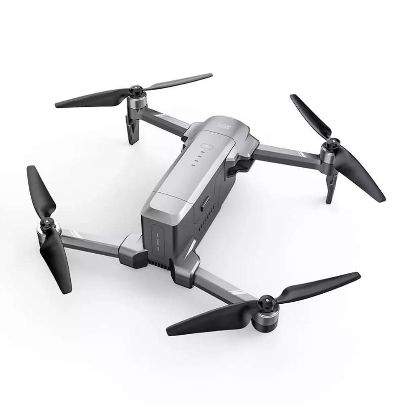 Дрон камера, F22S Pro, 4K, HD, 5G, 35min, 3500m, WiFi, Gimbal, 2 батерии, сив
