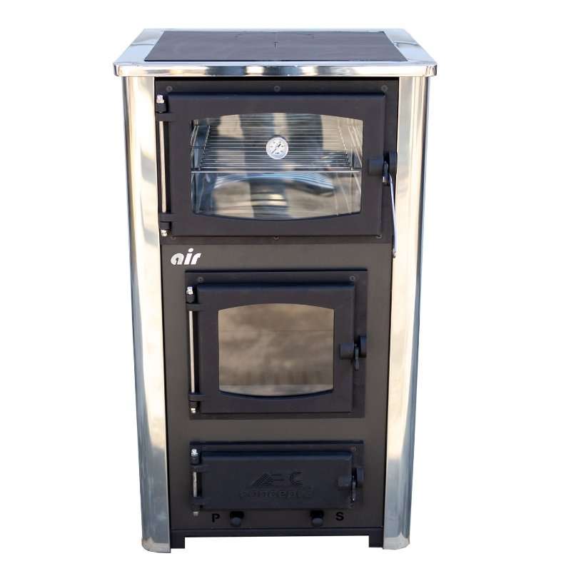 Готварска печка на дърва ABC Concept 2 mini Air, 10 kW, ефективност 76,7%