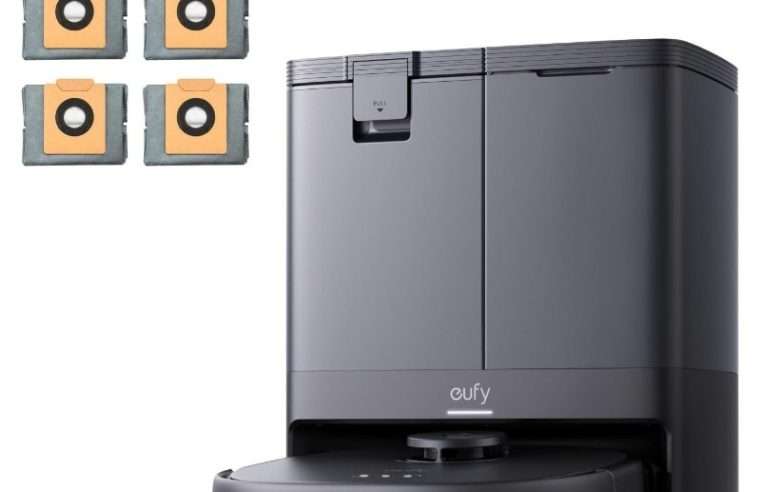 Робот прахосмукачка Eufy X10 Pro Omni 8000Pa, MopMaster 2.0, Комплект от 6 работни станции, Бял