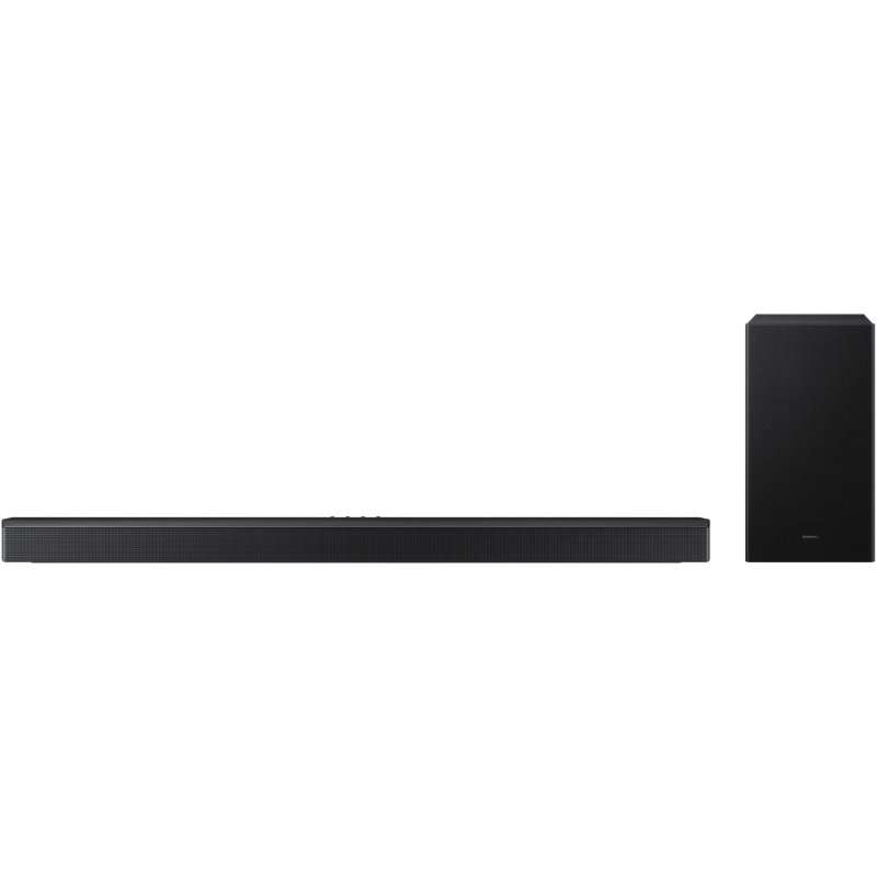Саундбар Samsung HW-B750F, 5.1, 400W, Bluetooth, Wi-Fi, Безжичен субуфер, Dolby Audio, HDMI eARC, Черен (Модел 2025)