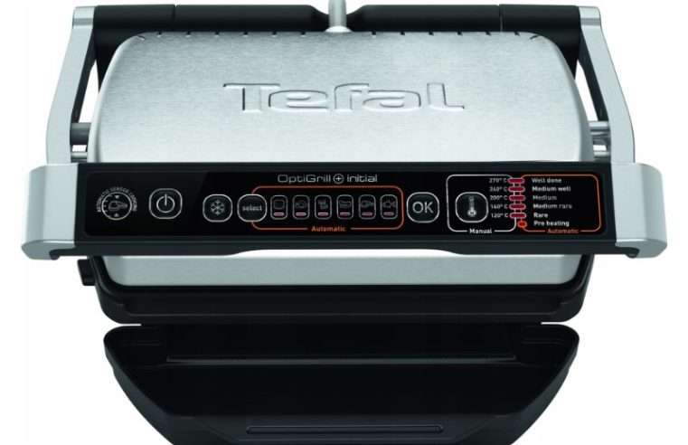 Електрически грил Tefal Optigrill Initial, 2000W, 6 автоматични програми, 600cm2, 30x20cm