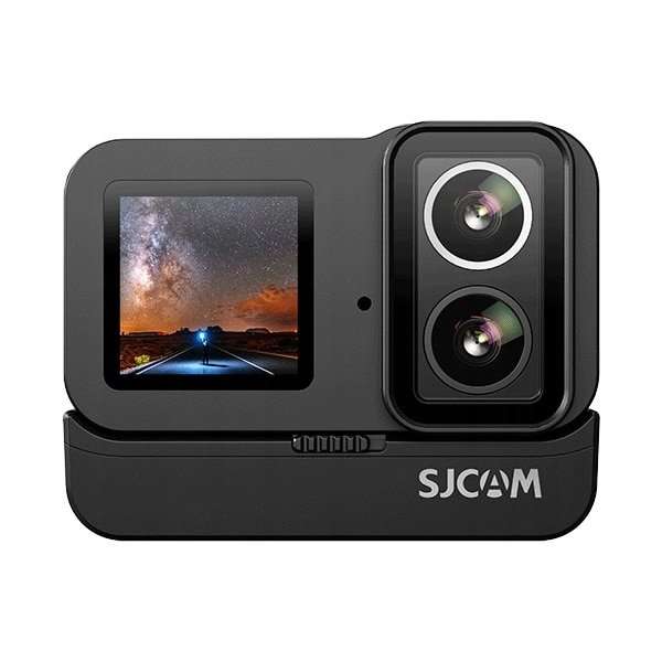 Спортна камера, SJCAM, SJ20, двойна леща, 4K, водоустойчива, 70,5 x 55 x 30 mm, черна