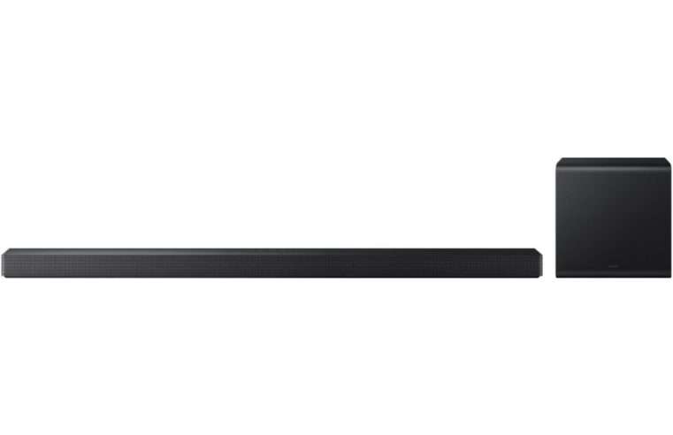 Саундбар Samsung HW-QS700F, 3.1.2, 345W, Bluetooth, Wi-Fi, Безжичен субуфер, Безжичен Dolby Atmos, HDMI eARC, Черен титан
