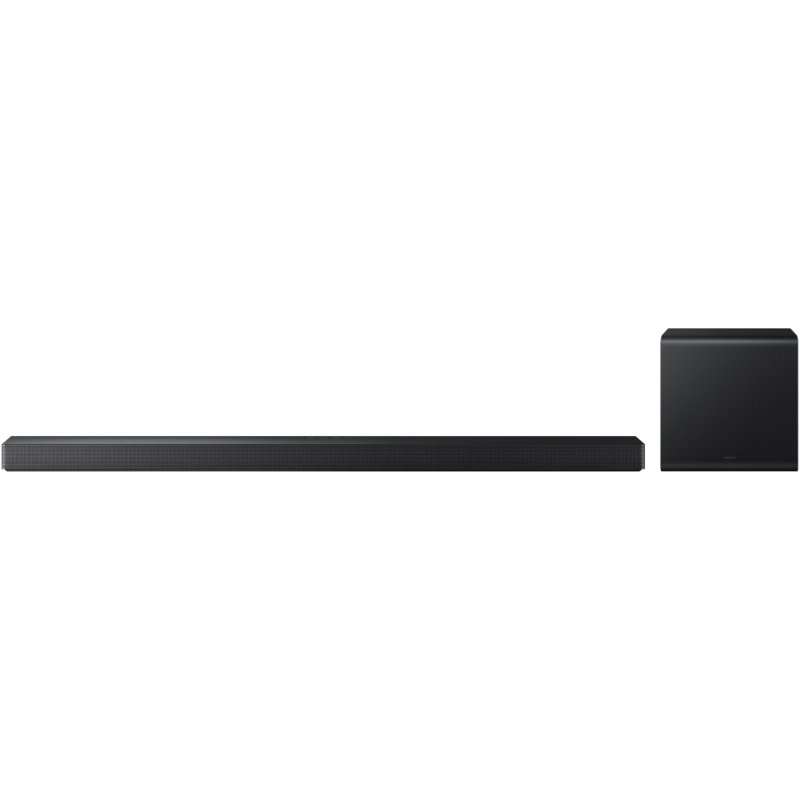 Саундбар Samsung HW-QS700F, 3.1.2, 345W, Bluetooth, Wi-Fi, Безжичен субуфер, Безжичен Dolby Atmos, HDMI eARC, Черен титан