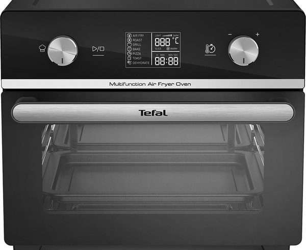 Фурна с горещ въздух TEFAL Easy Fry FW606810, 1,5 кг, 20 л, 10 програми, черно-сребристо
