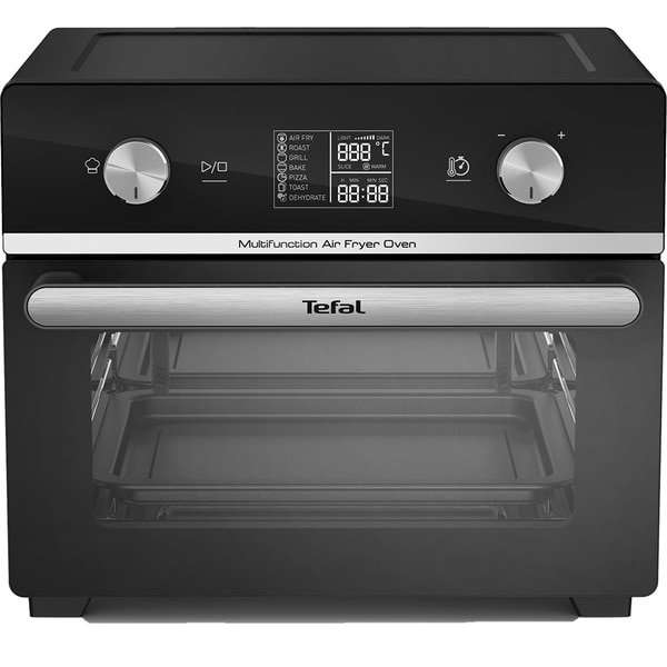 Фурна с горещ въздух TEFAL Easy Fry FW606810, 1,5 кг, 20 л, 10 програми, черно-сребристо