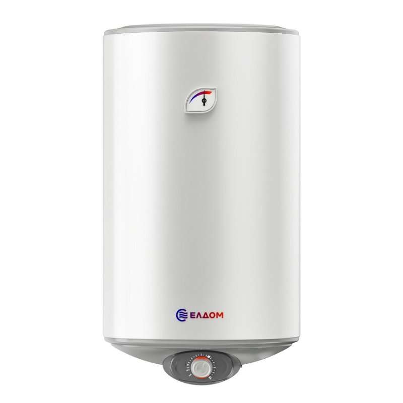 Вертикален бойлер ЕЛДОМ WVF08046QC, 80л. 2 kW, сух керамичен нагревател, емайлиран водосъдържател, диаметър 462 mm