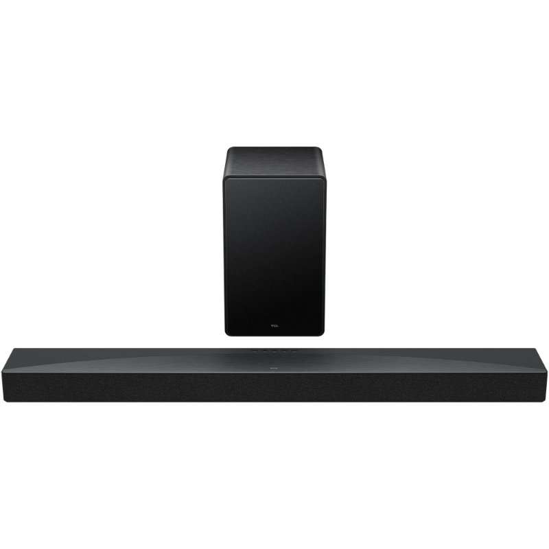 Саундбар TCL Q65H, 5.1, 580W, Bluetooth 5.3, Dolby Atmos & DTS-Virtual:X, e-ARC, Subwoofer Wireless, Черен