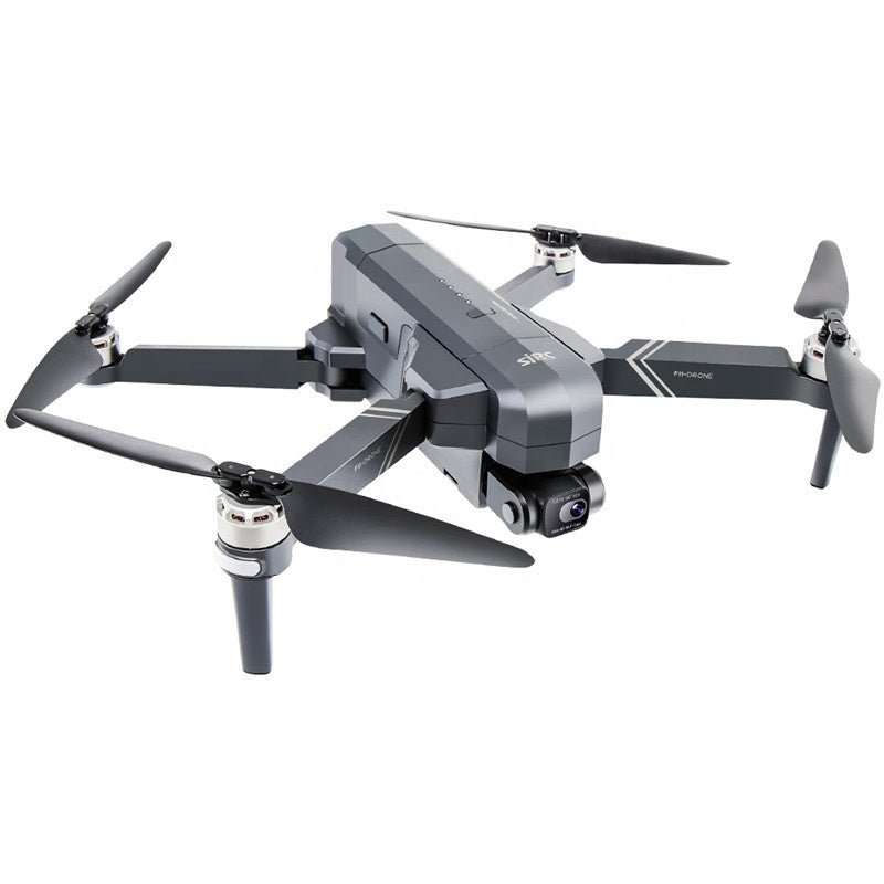 Дрон, SJRC F11S 4K PRO, WiFi, GPS, HD, Дистанционно управление, Две батерии, 64GB, Сив