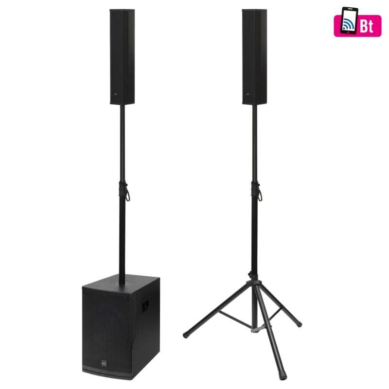 Аудио система, SAL, PAS12W243S, 400 W, субуфер 12″, 2 вертикални тонколони, Bluetooth